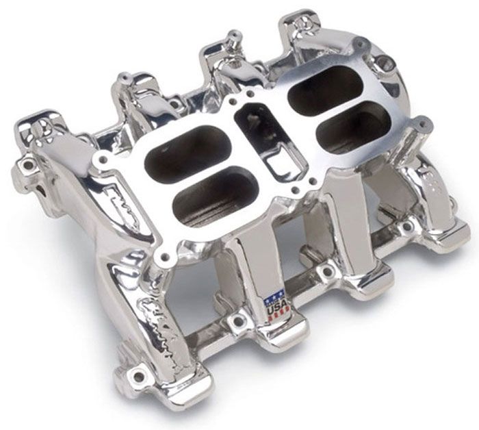 Edelbrock RPM Air-Gap Dual-Quad Intake Manifold - EnduraShine finish ED75184