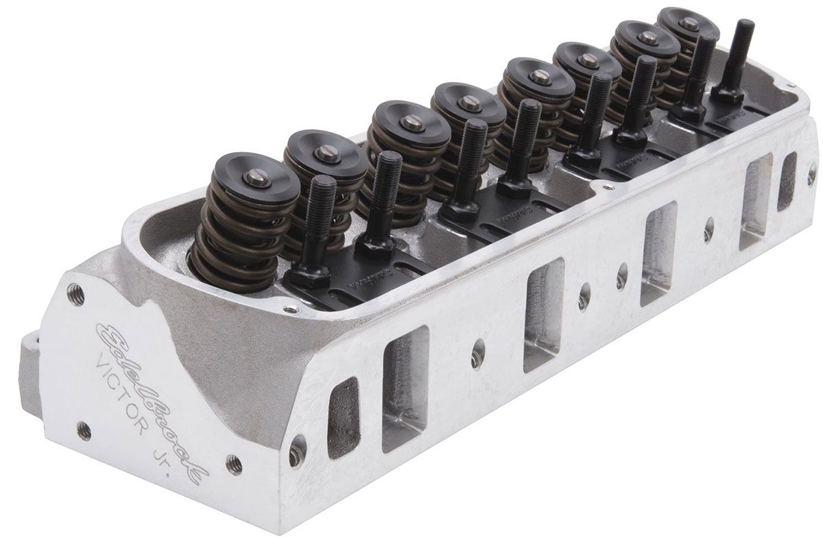 Edelbrock Victor Jr. 20° Cylinder Heads - Single - Complete ED77199