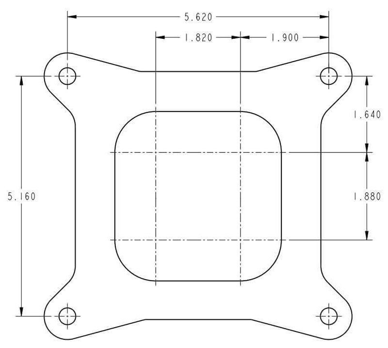 Holley 600 CFM 4-Barrel Street Carburettor HO0-1850C