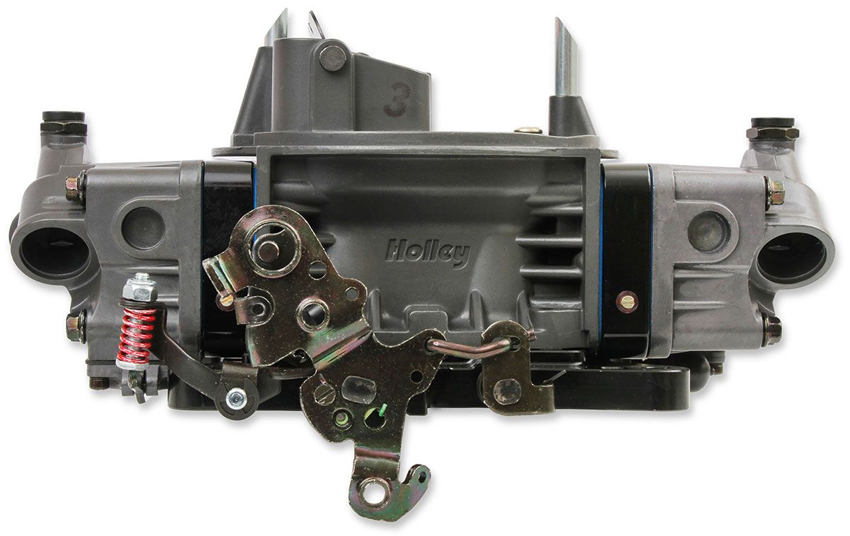 Holley 650 CFM Ultra Double Pumper 4-Barrel Carburettor - Hard Core Grey HO0-76650HB