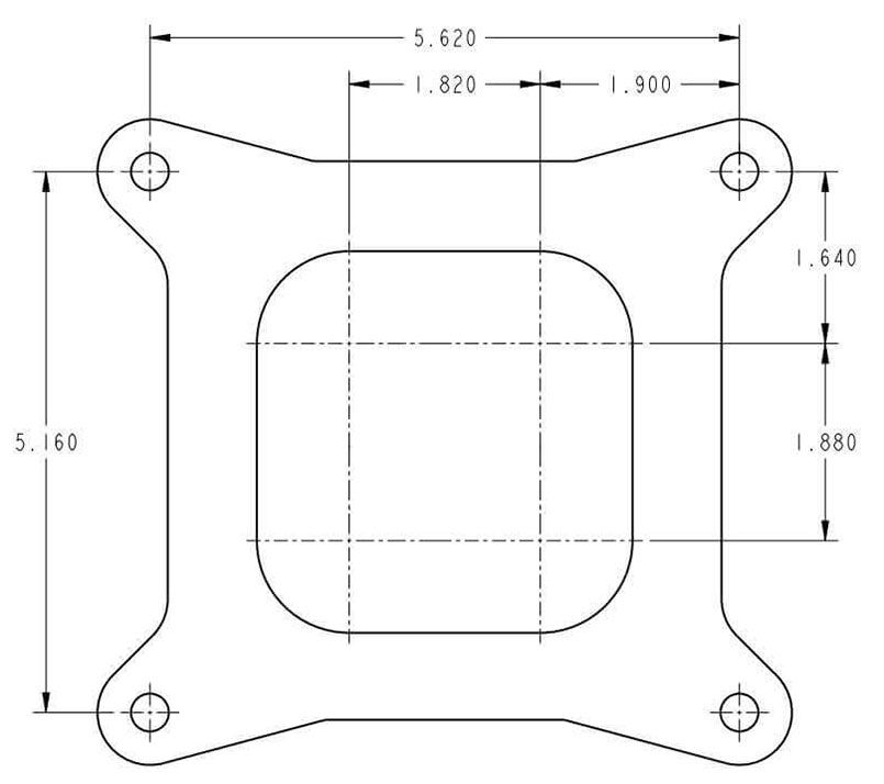 Holley 450 cfm, Square Bore, 4-Barrel HO0-9776