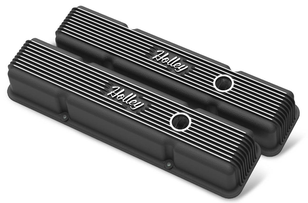 Holley Vintage Series Fined Valve Covers HO241-242