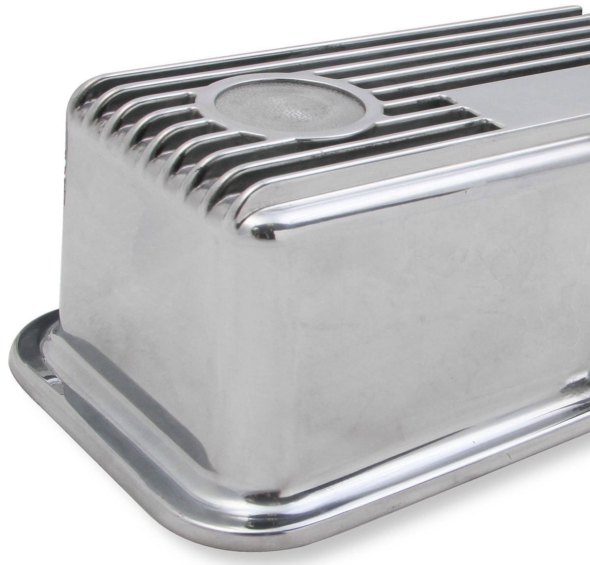 Holley Finned Aluminium M/T Valve Covers - Polished HO241-82