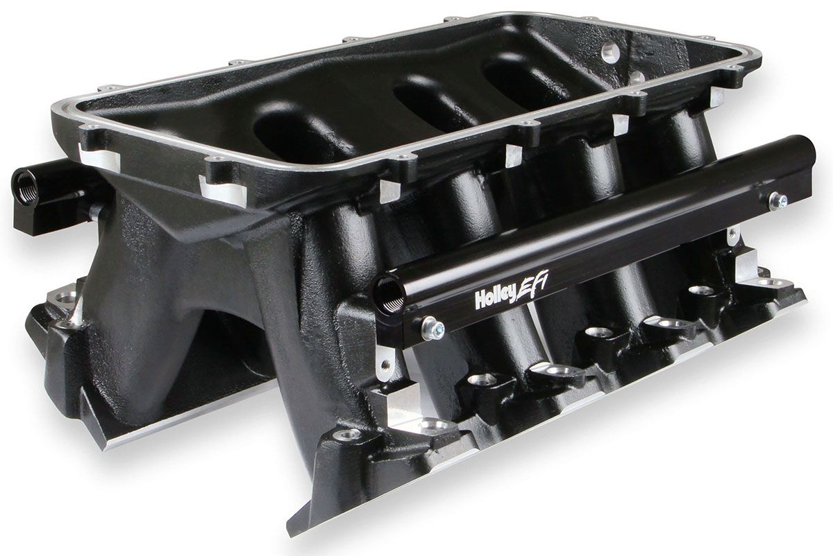 Holley LS3/L92 Hi-Ram Intake Manifold - Black HO300-117BK