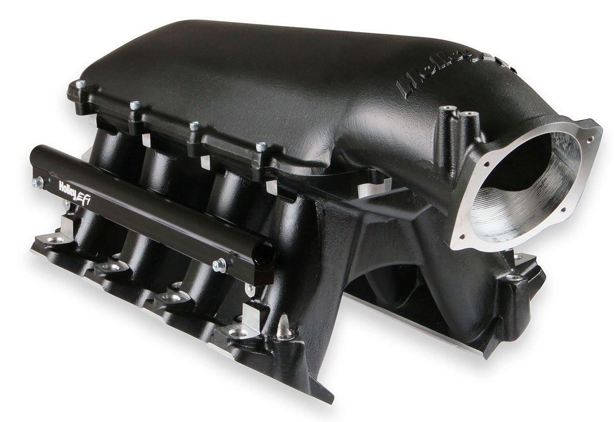 Holley LS3/L92 Hi-Ram Intake Manifold - Black HO300-117BK