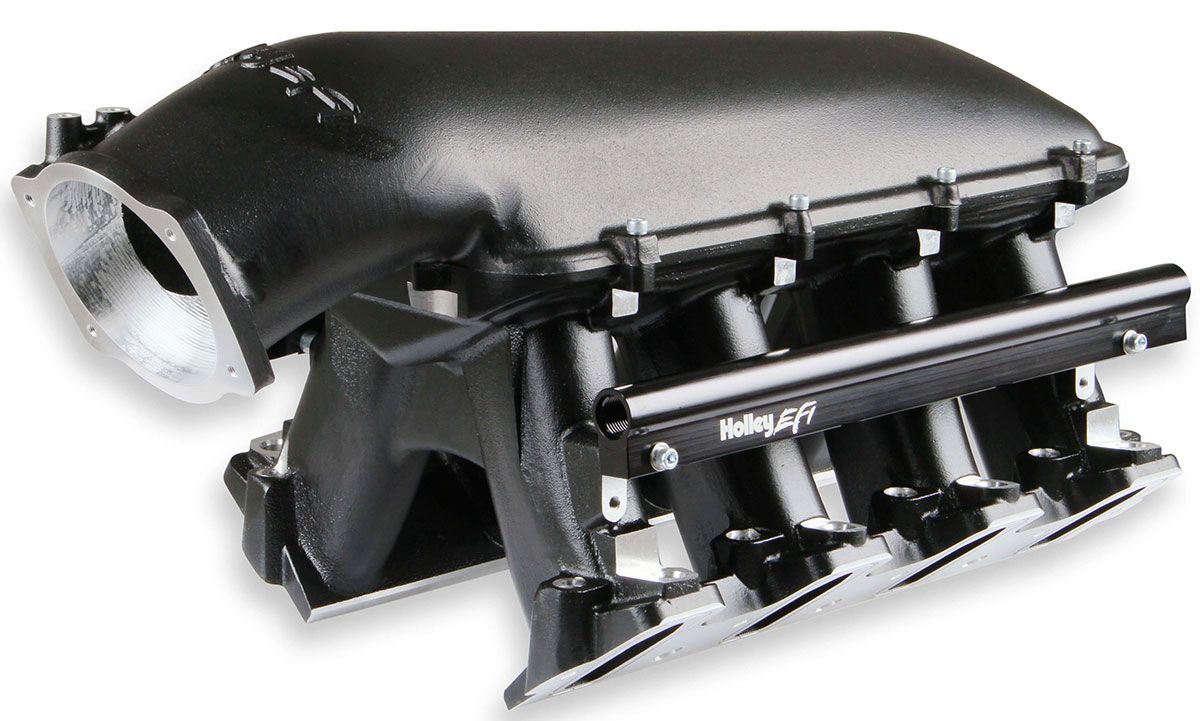 Holley LS3/L92 Hi-Ram Intake Manifold - Black HO300-117BK