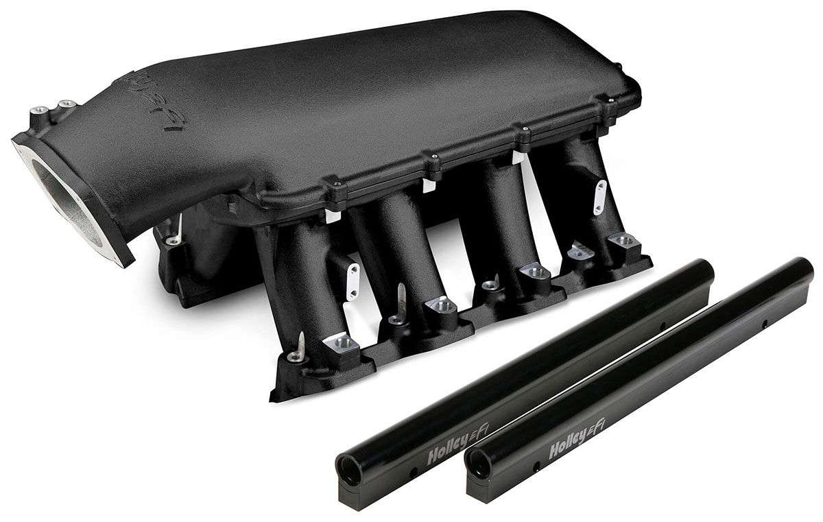 Holley LS1/LS2/LS6 Hi-Ram Intake Manifold - Black HO300-122BK