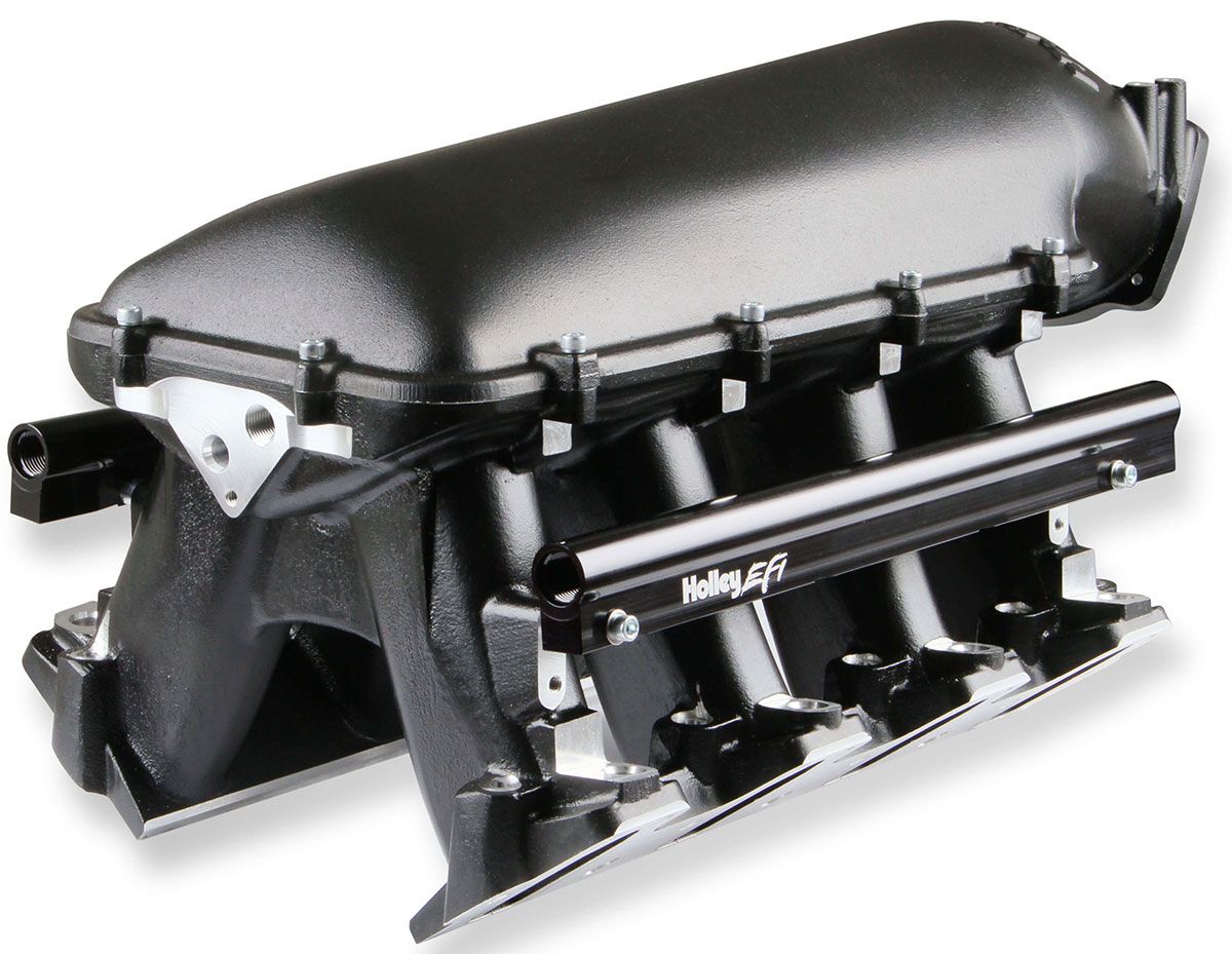 Holley LS1/LS2/LS6 Hi-Ram Intake Manifold - Black HO300-122BK