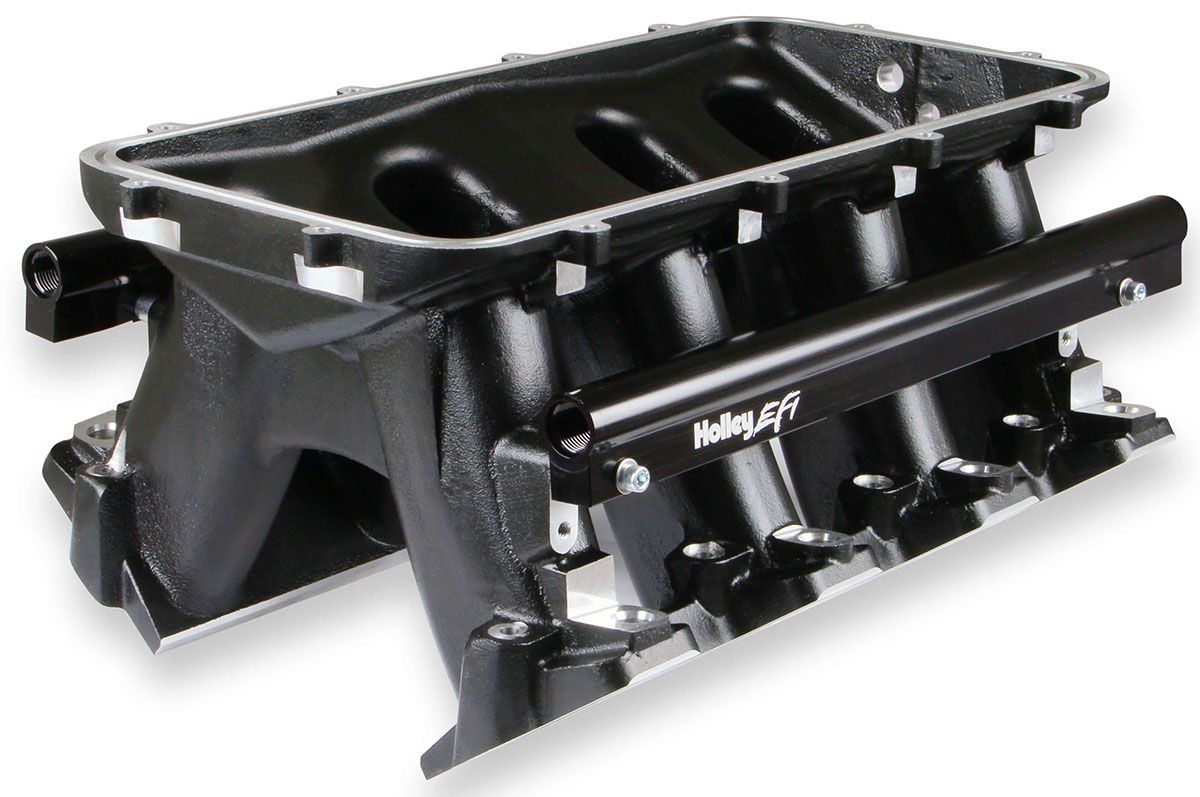 Holley LS1/LS2/LS6 Hi-Ram Intake Manifold - Black HO300-122BK