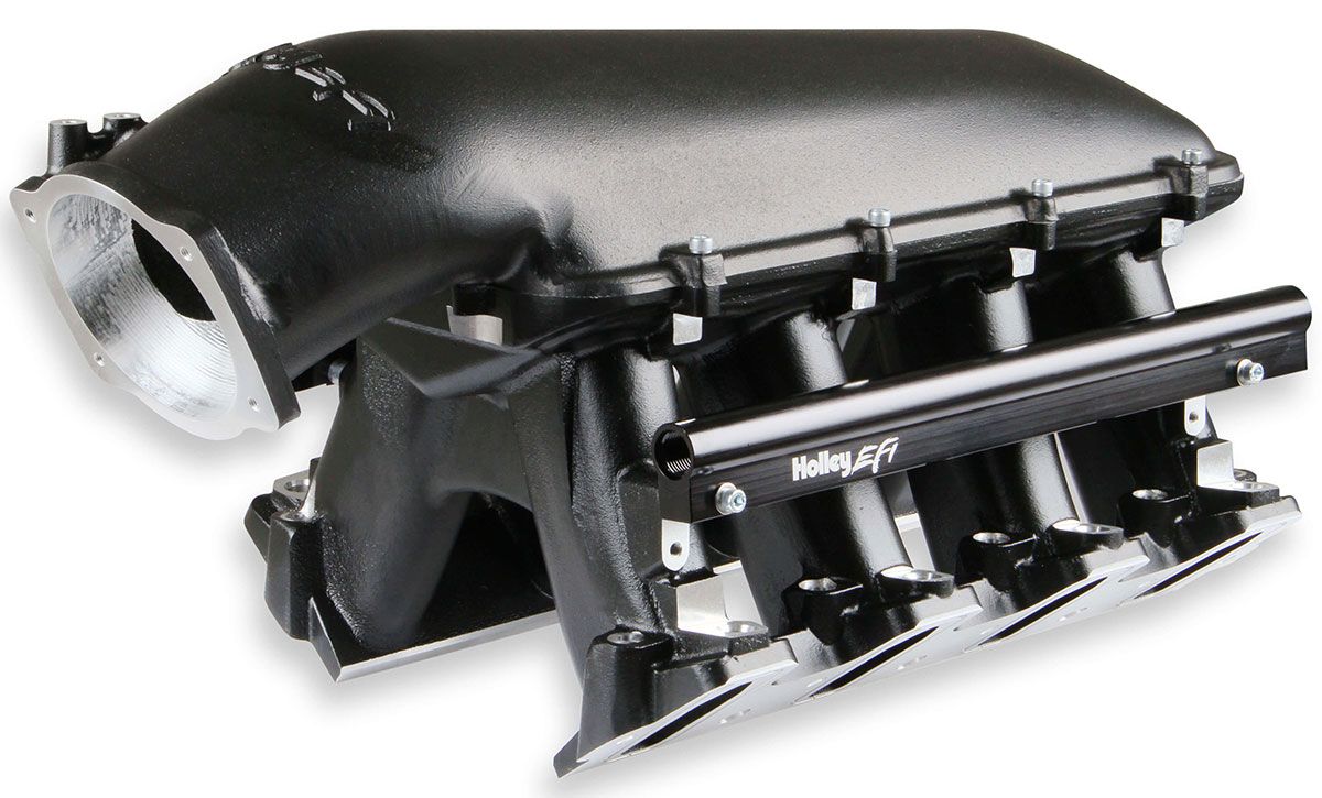 Holley LS1/LS2/LS6 Hi-Ram Intake Manifold - Black HO300-122BK