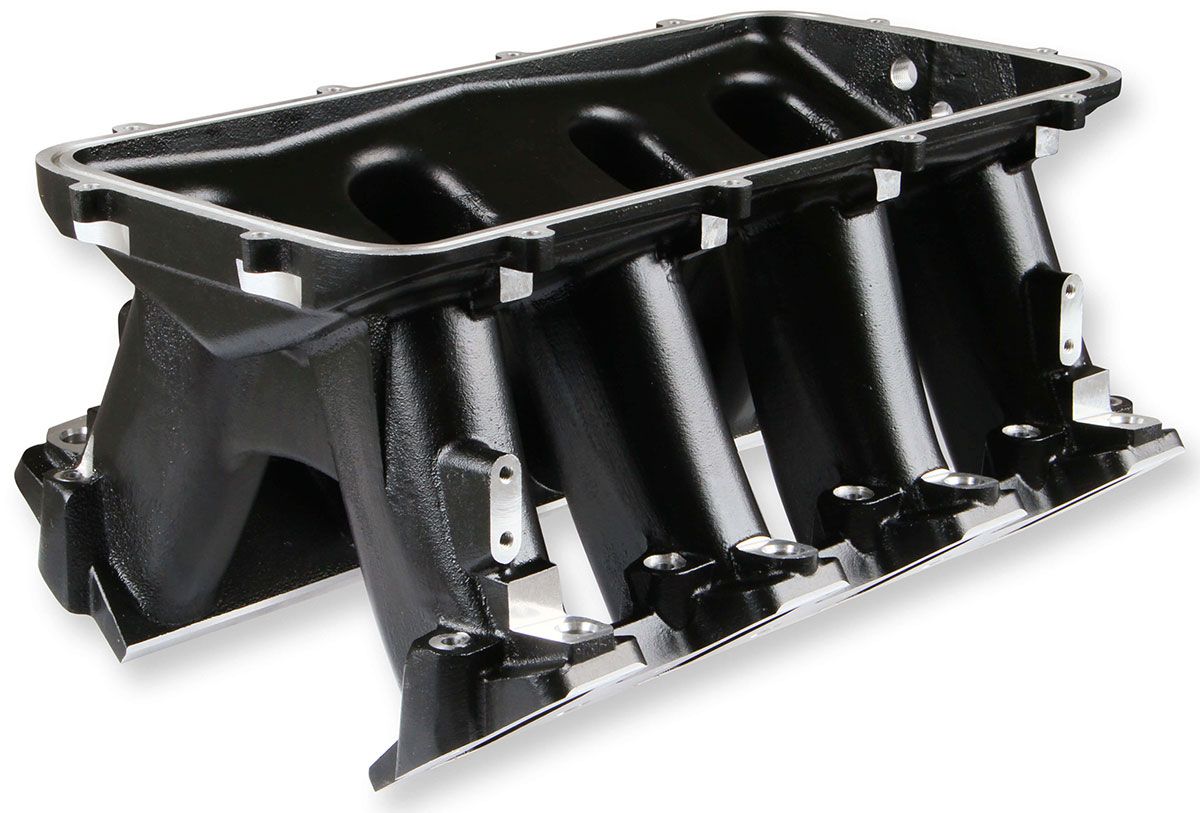 Holley LS1/LS2/LS6 Hi-Ram Intake Manifold - Black HO300-123BK