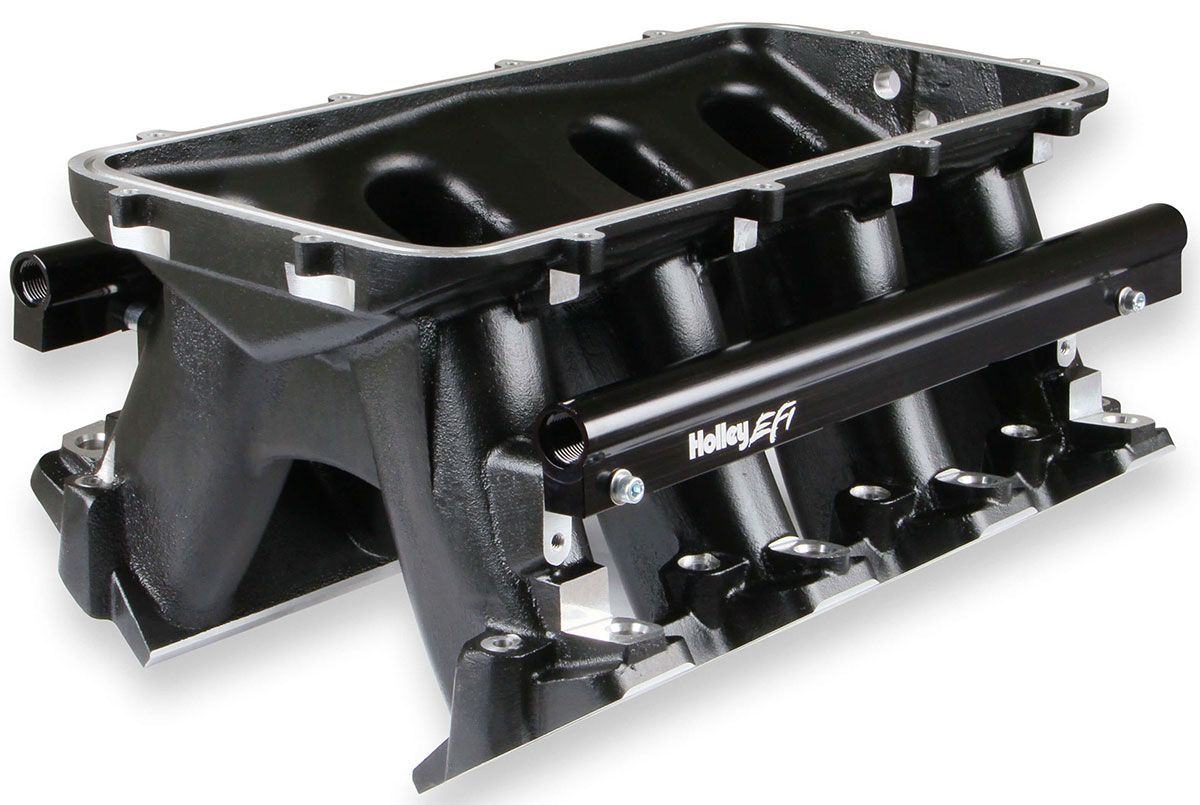 Holley LS1/LS2/LS6 Hi-Ram Intake Manifold - Black HO300-123BK