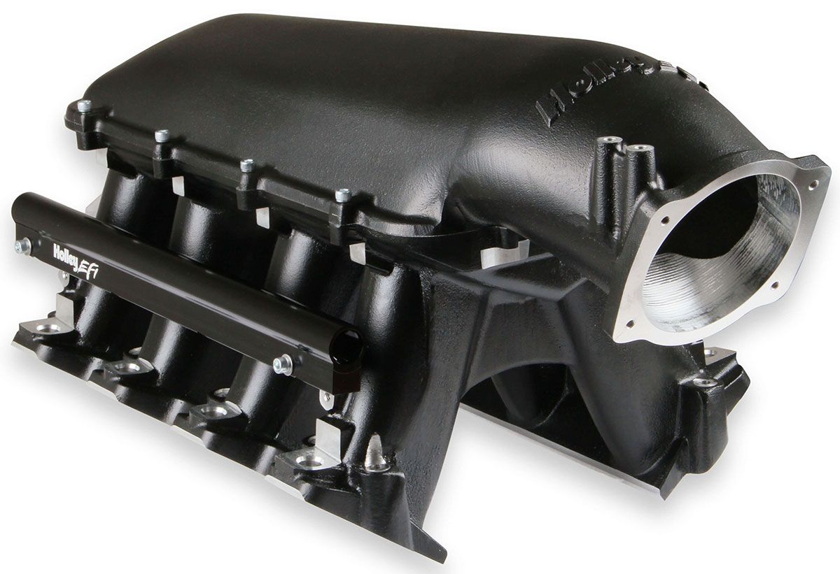 Holley LS1/LS2/LS6 Hi-Ram Intake Manifold - Black HO300-123BK