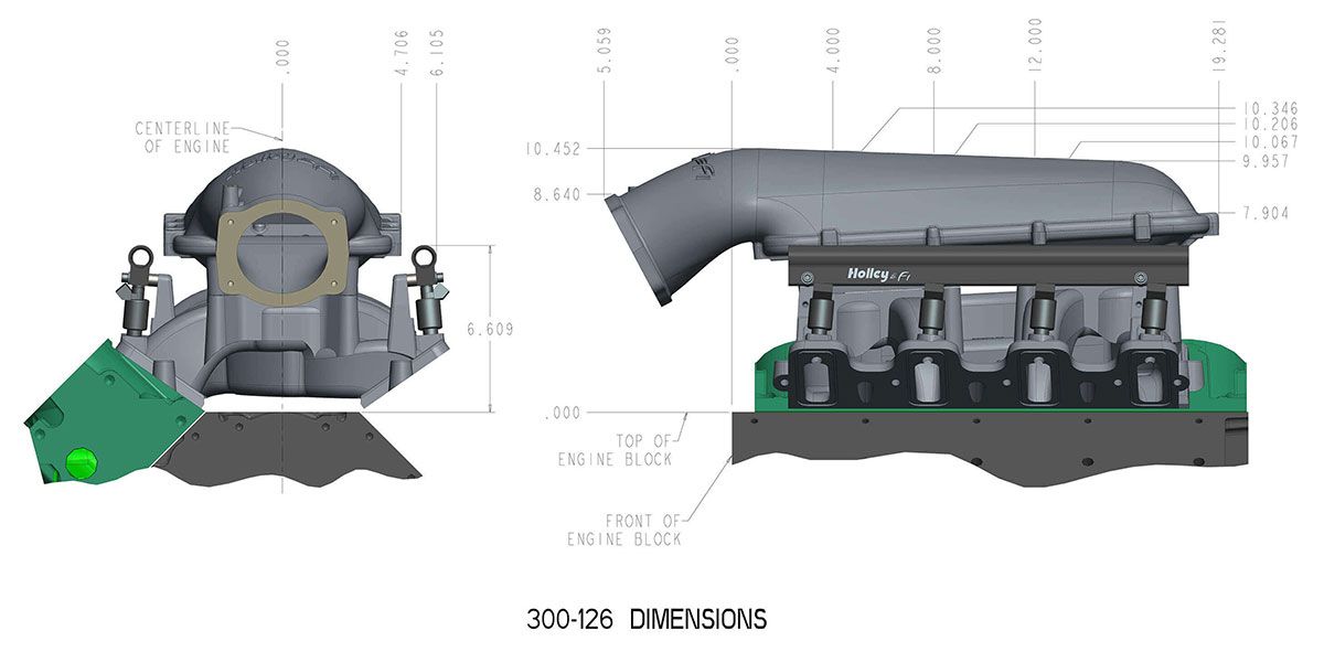 Holley LS1/LS2/LS6 Mid-Rise Intake Manifold HO300-126