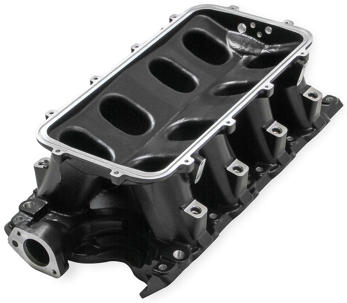 Holley Ford 351 Windsor Hi-Ram EFI Manifold - Black HO300-241BK