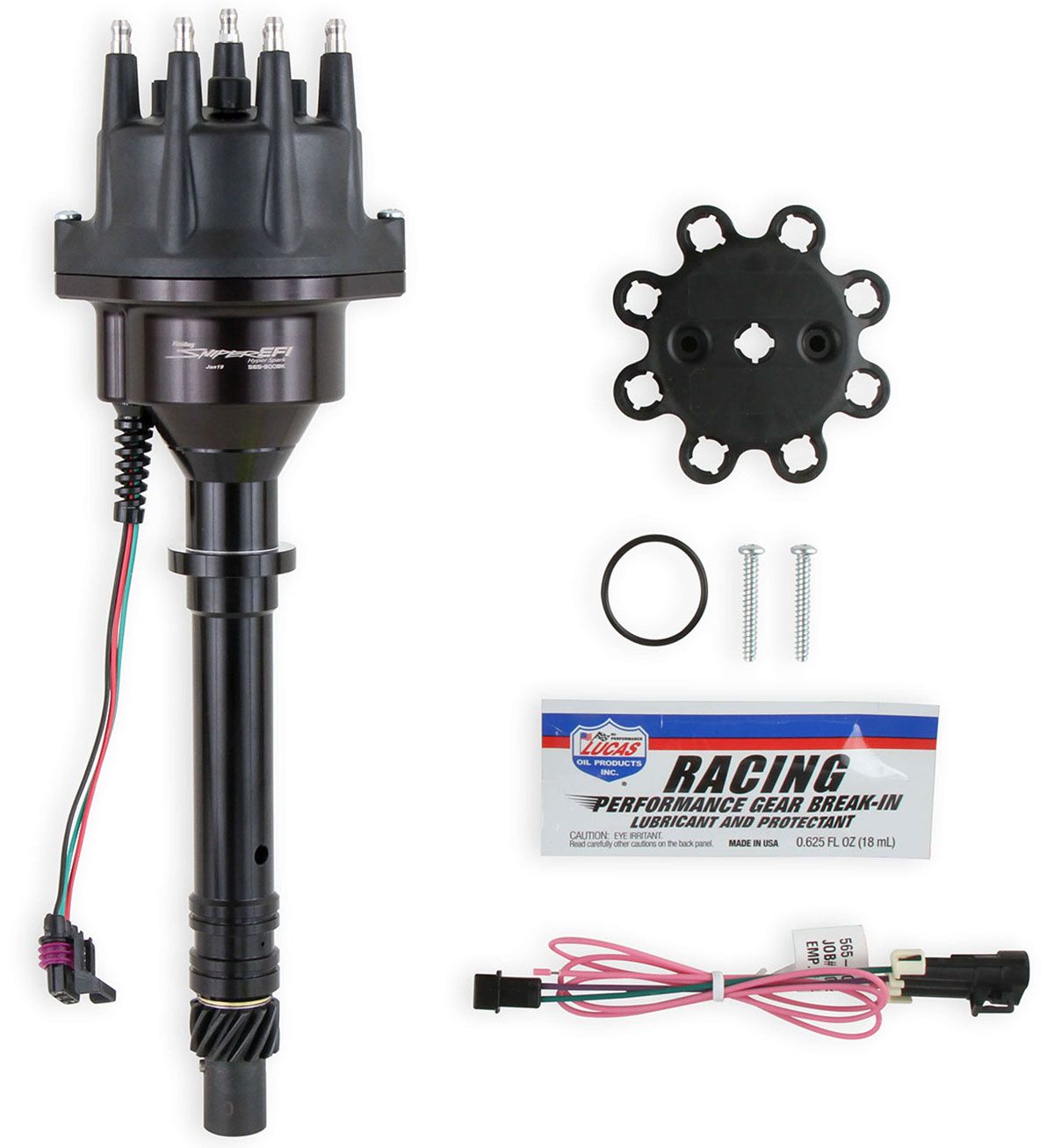 Holley Sniper EFI Hyperspark Distributor, Black HO565-300BK