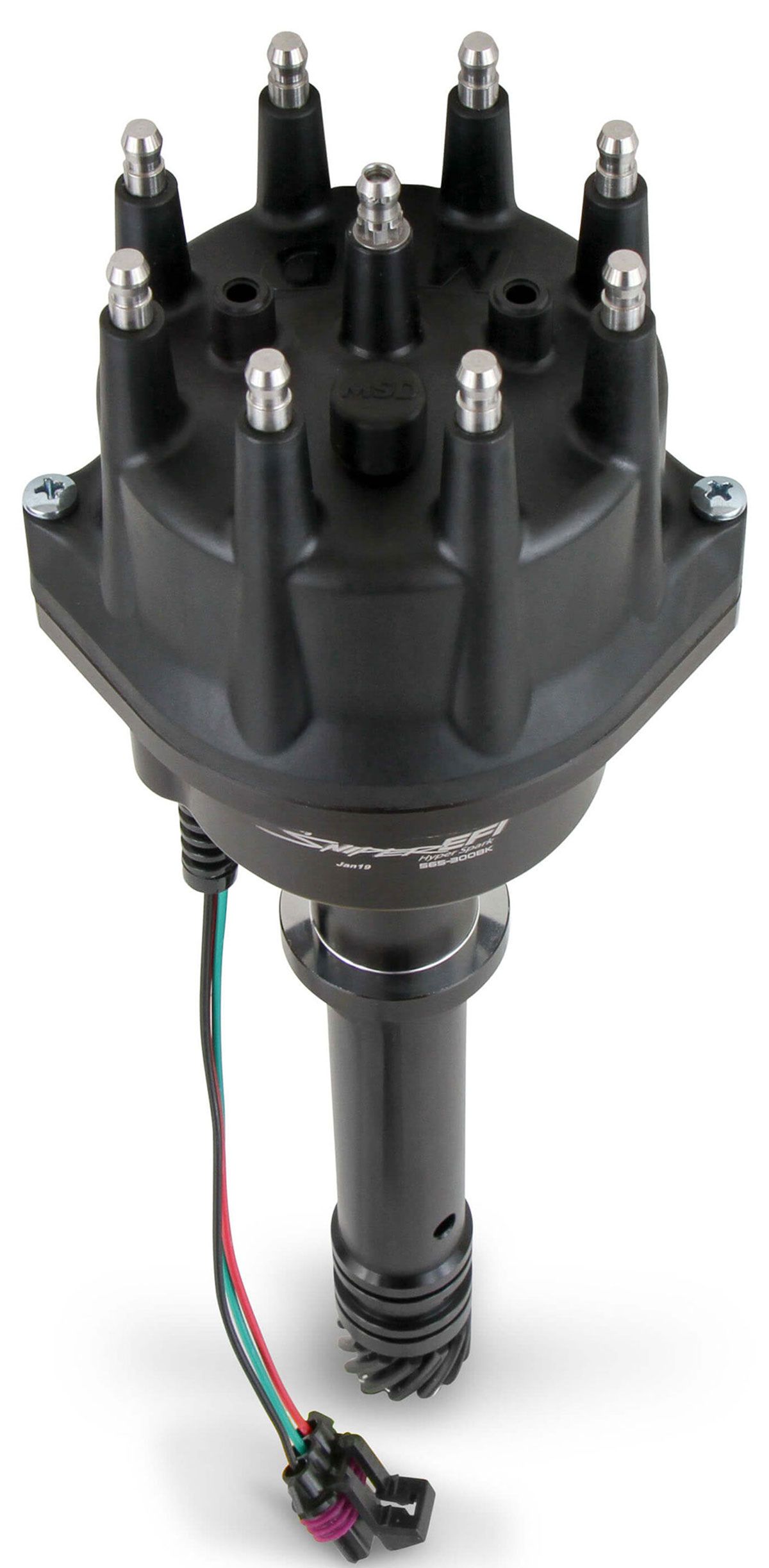 Holley Sniper EFI Hyperspark Distributor, Black HO565-300BK