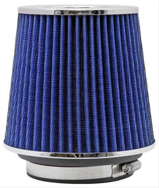 K&N K&N Universal Clamp On Filter Blue Fits 4 in (102 mm) KNRG-1001BL