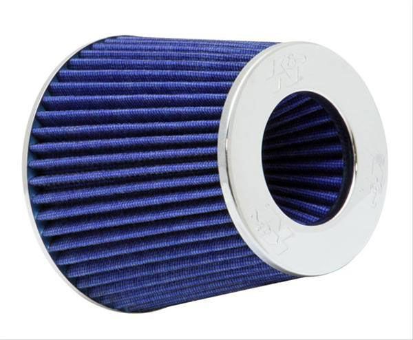 K&N K&N Universal Clamp On Filter Blue Fits 4 in (102 mm) KNRG-1001BL