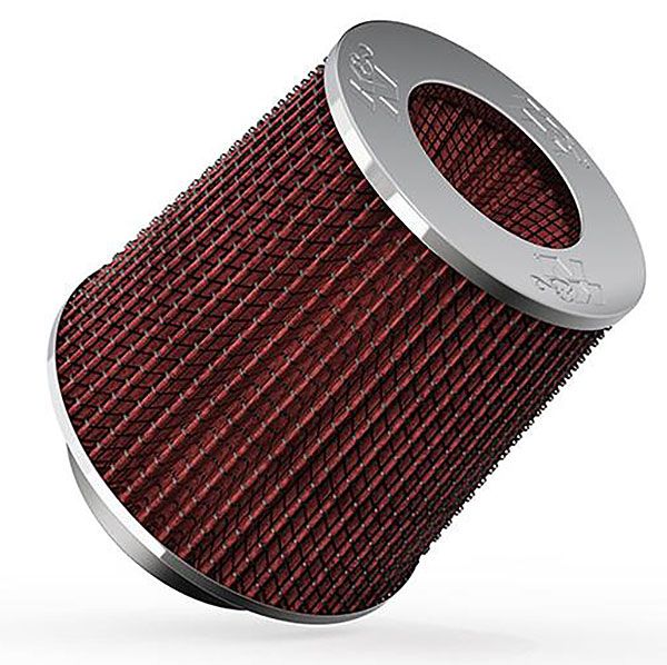 K&N K&N Universal Clamp On Filter Red Fits 4 in (102 mm) KNRG-1001RD