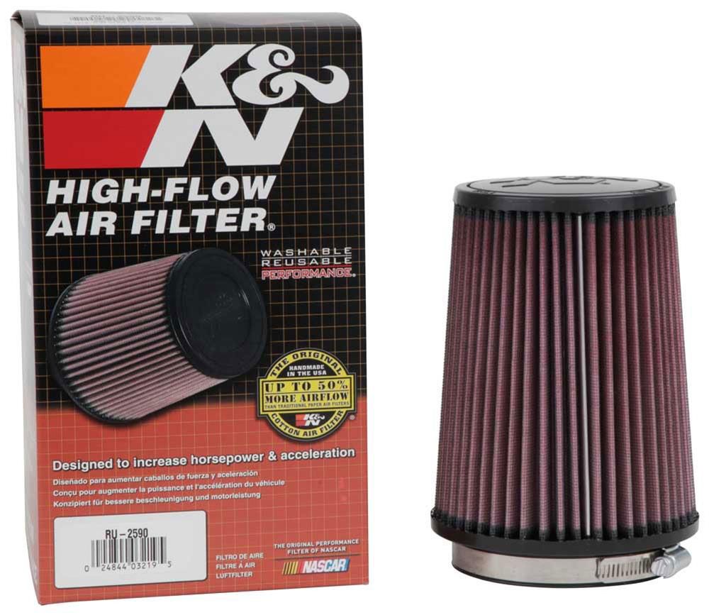 K&N K&N Universal Clamp On Round Tapered Filter Fits 4 in (102 mm) KNRU-2590