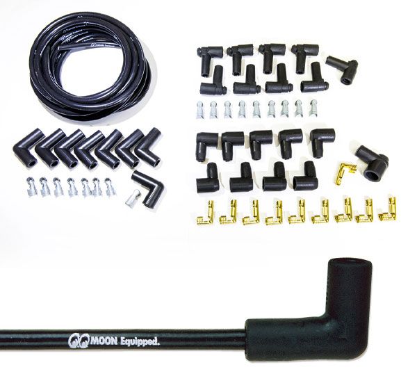 Mooneyes Black Universal Lead Set MNMQTA2442