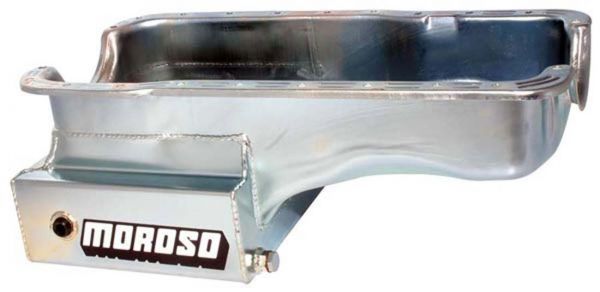 Moroso Steel Oil Pan, 8" Deep, Kicked-Out Front Sump MO20501