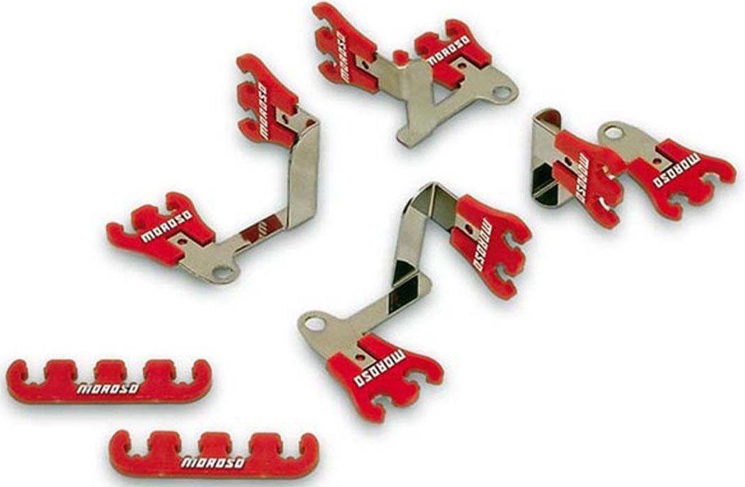 Moroso Show Car Spark Plug Lead Separators, 7-9mm, Red MO72168