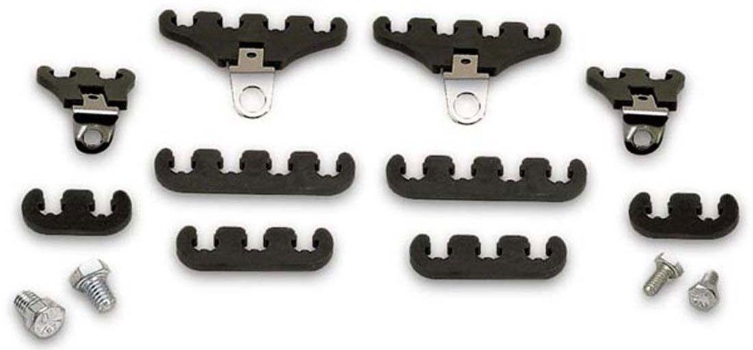 Moroso Under Header Spark Plug Lead Separators, 7-9mm, Black MO72195