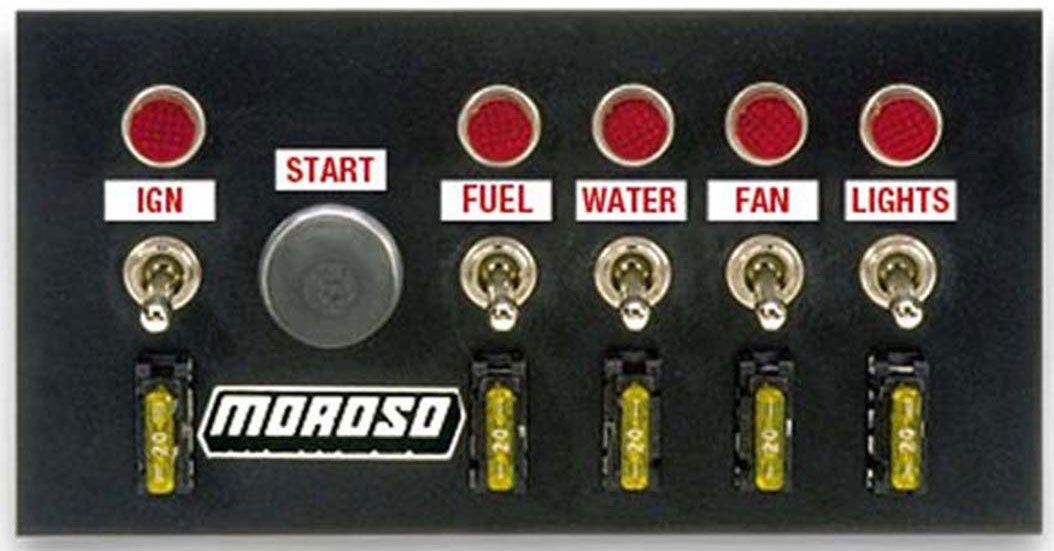 Moroso Drag Race Switch Panel, 4" x 7.75" MO74131