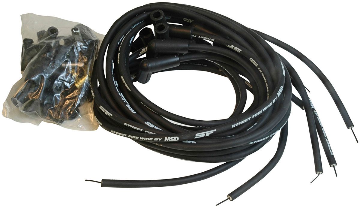 MSD StreetFire Universal Ignition Lead Set, 90° Plug MSD5552