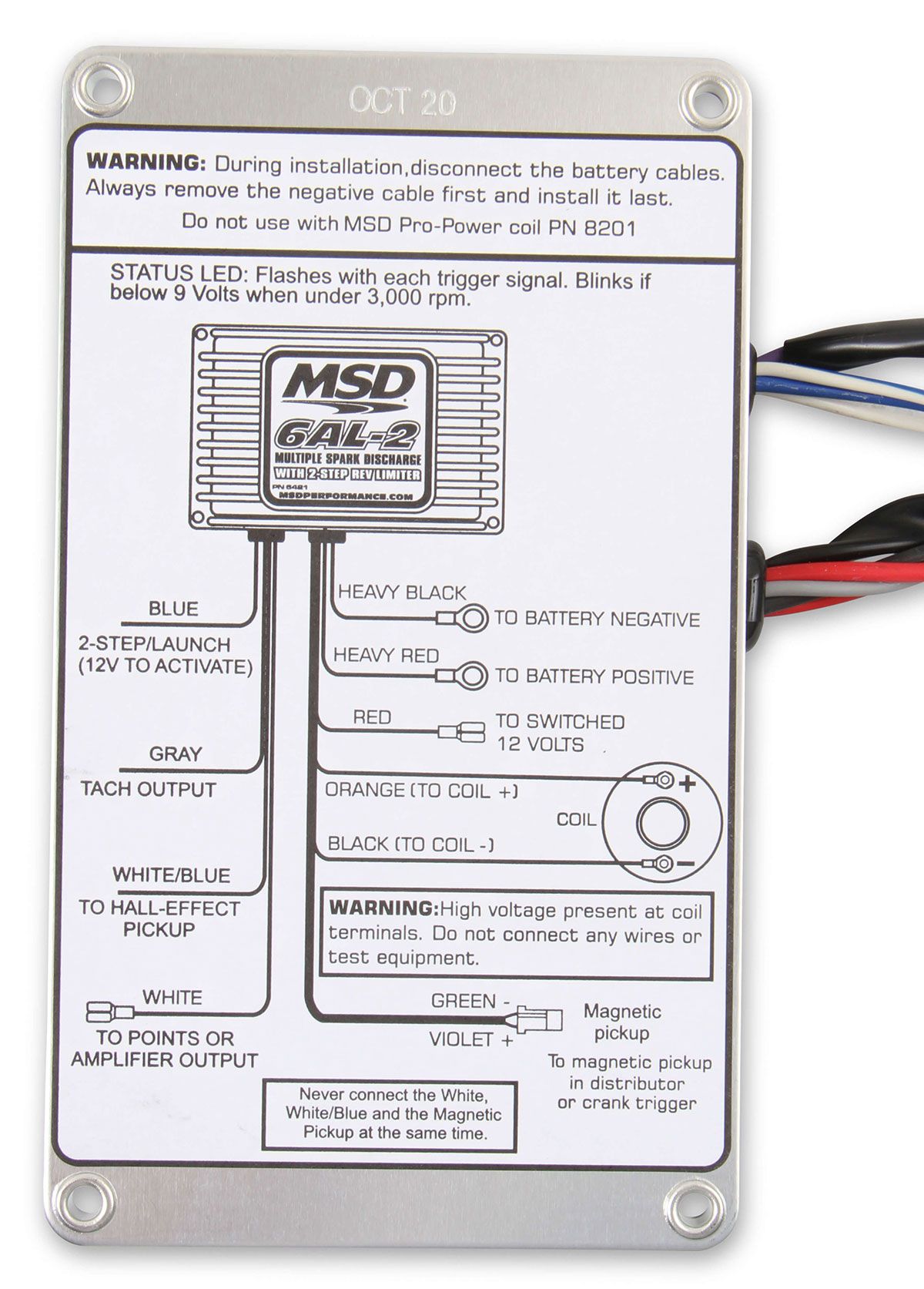 MSD 6AL-2 Ignition Control - Black MSD64213