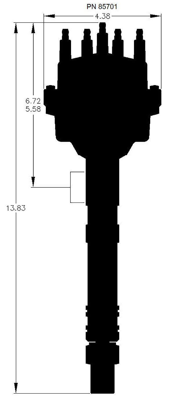 MSD Pro Billet Small Diameter Distributor MSD85701