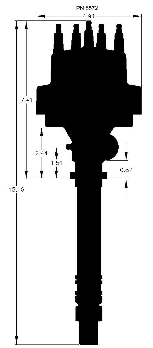 MSD Pro-Billet Tach Drive Distributor MSD8572