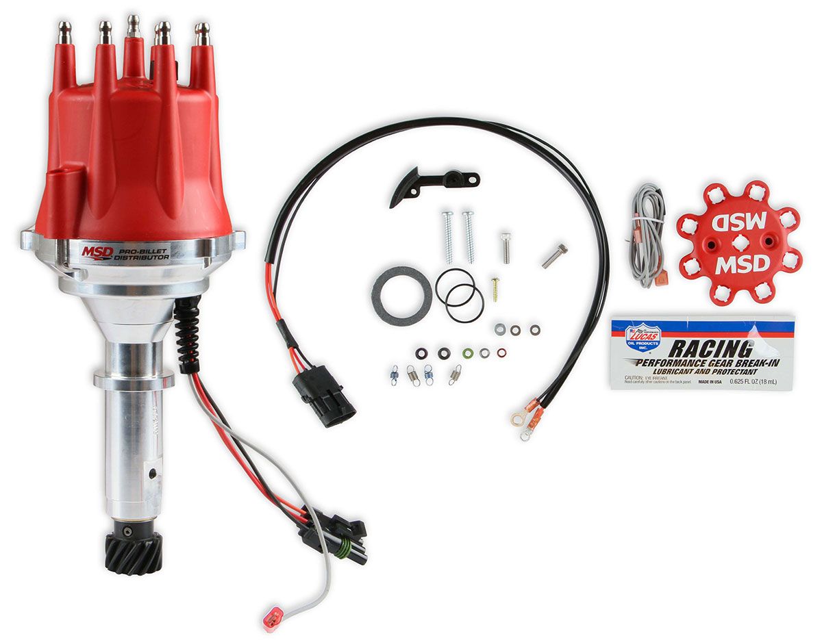 MSD MSD Pro-Billet Ready-To-Run Distributor with Vacuum Advance MSD85891