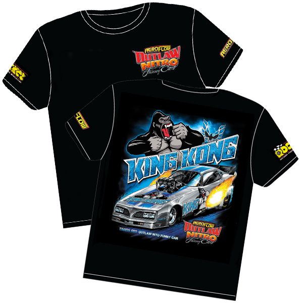 Aeroflow King Kong' Pontiac Trans-Am Outlaw Nitro Funny Car T-Shirt RTKK-4T