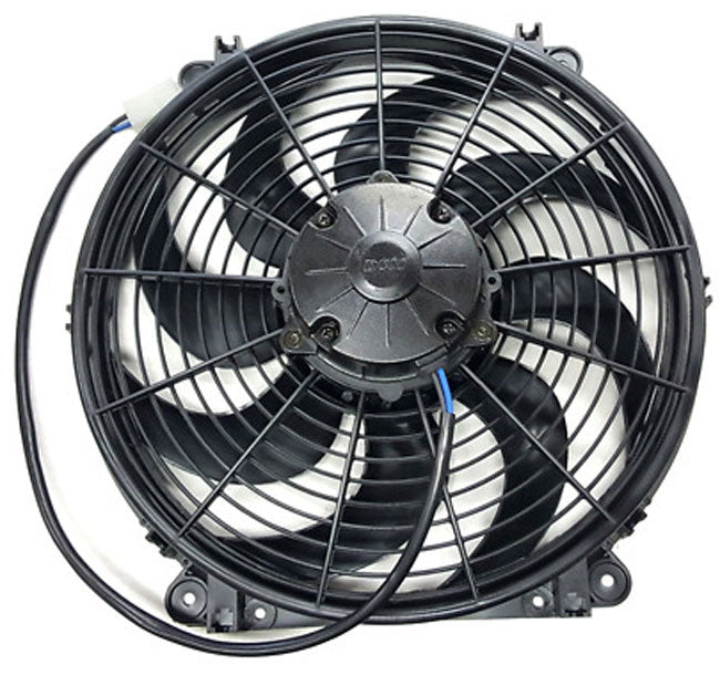 13" Electric Thermo Fan 1350 cfm - Puller Type With Reversible Curved Blades