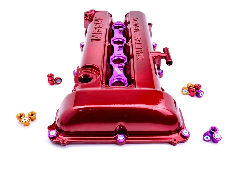 PRP Nissan Silvia SR20 Rocker Cover Dress Up Bolt Kit - Purple