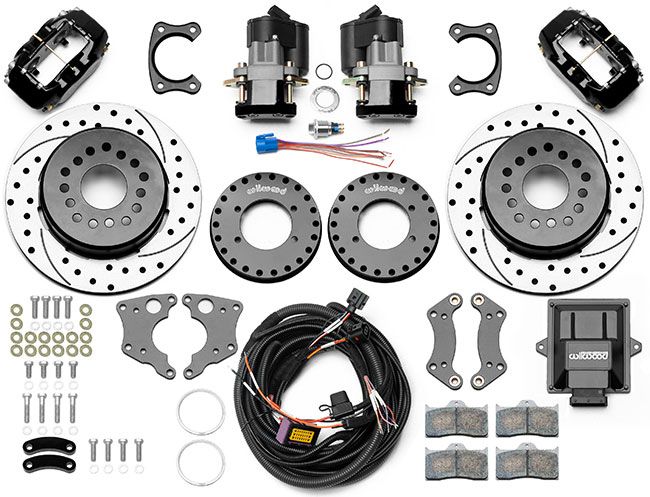 Wilwood Electric Park Brake Kit with 12.19" Rotors & Dust Boot Calipers WB140-15843-D-DB