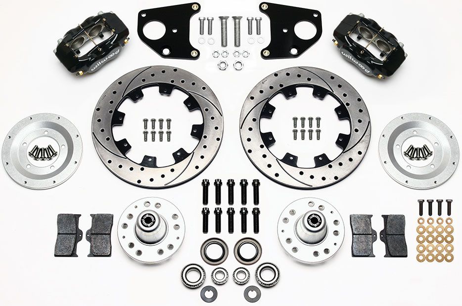 Wilwood Forged Dynalite Dust-Boot Big Brake Front Brake Kit - 4-Piston 12.19" WB140-9828