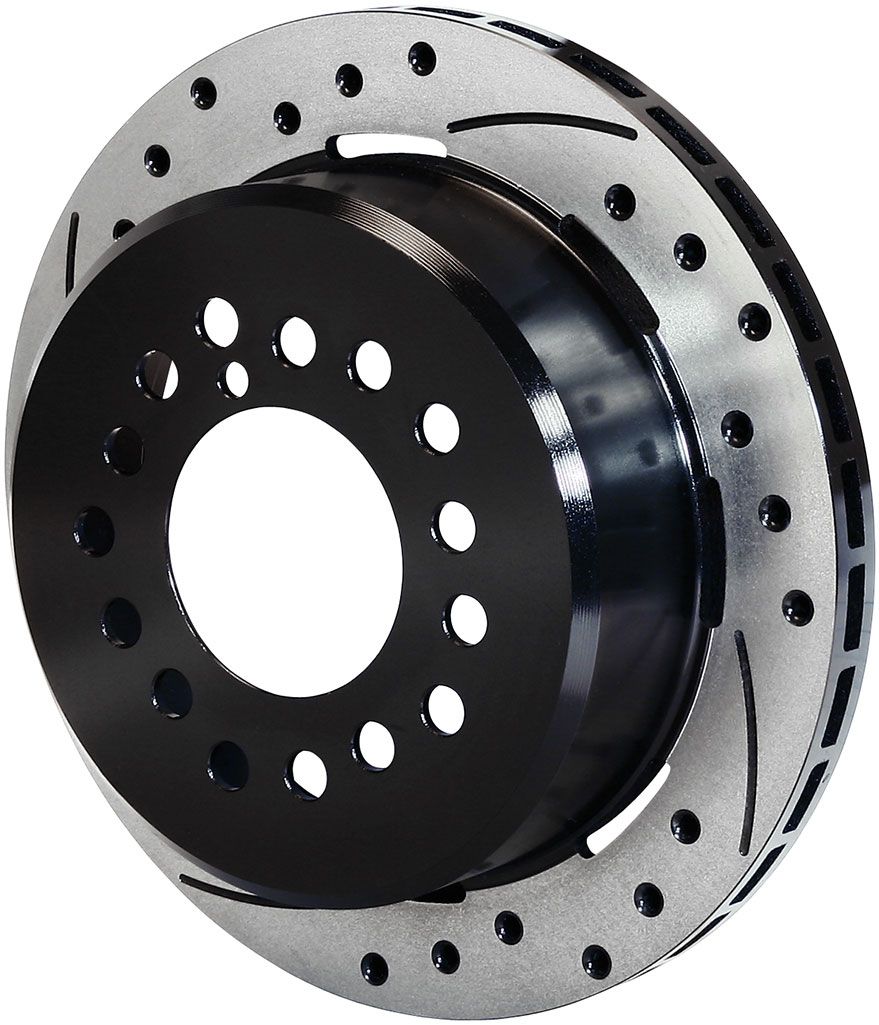 Wilwood SRP Drilled Performance Rotor & Hat R/H Rear - Black WB160-11374-BK