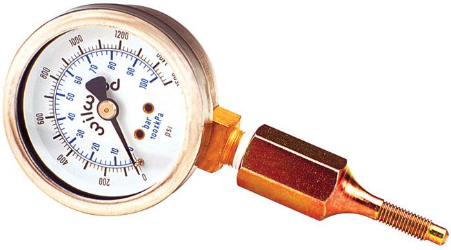 Wilwood Quick Check Brake Line Pressure Gauge 0-1,500 PSI or 0-10,000 kPa WB260-0966