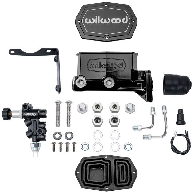 Wilwood Compact Tandem Master Cylinder & Valve Kit, Mopar 4-Bolt, 1.00" Bore WB261-16797