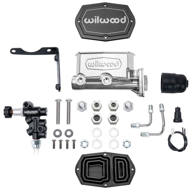 Wilwood Compact Tandem Master Cylinder & Valve Kit, Mopar 4-Bolt, 1.00" Bore WB261-16797