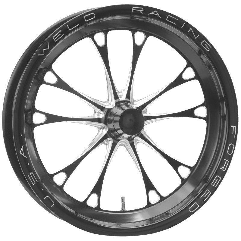 Weld Racing V-Series Drag Front Runner 1-Piece - Black WE784B-15001