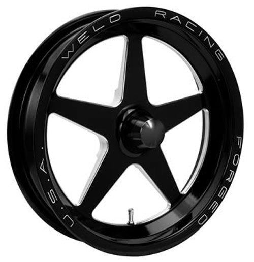 Weld Racing AlumaStar 2.0 1-Piece 17 x 3.5" Spindle Mount Wheel - Black Finish WE788B-17001