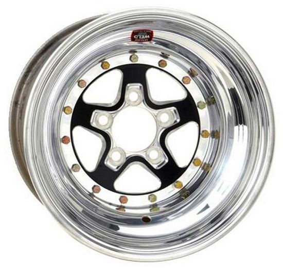 Weld Racing AlumaStar 2.0 15 x 4" Wheel - Black Center/Polished Outter Finish WE788B-504272