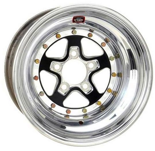 Weld Racing AlumaStar 2.0 15 x 8" Wheel - Black Center/Polished Outter Finish WE788B-508208