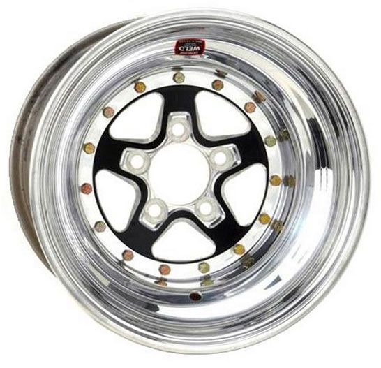 Weld Racing AlumaStar 2.0 15 x 9" Wheel - Black Center/Polished Outter Finish WE788B-509276