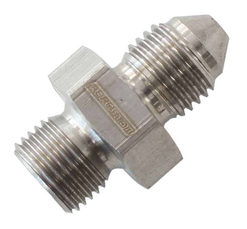 Aeroflow Performance 1/8" BSPP To -3AN Aeroflow Stainless Steel Washer Seal Adapter -3AN AF387-03 SR